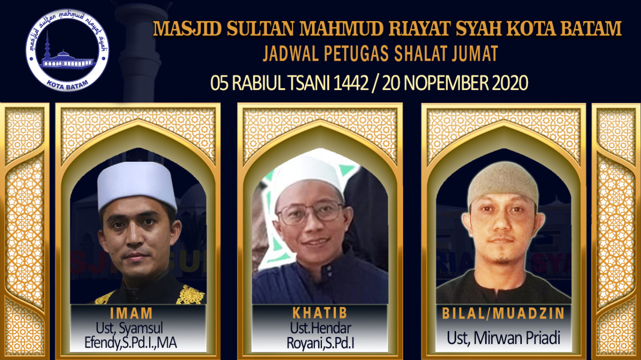 Petugas Shalat Jumat Rabiul Tsani H November